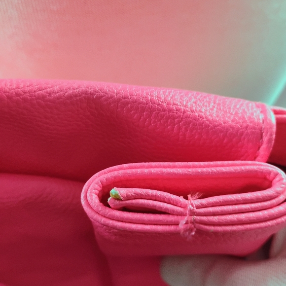 Neon Pink Crossbody Clutch Envelope Bag Y2K Barbiecore - Picture 12 of 17